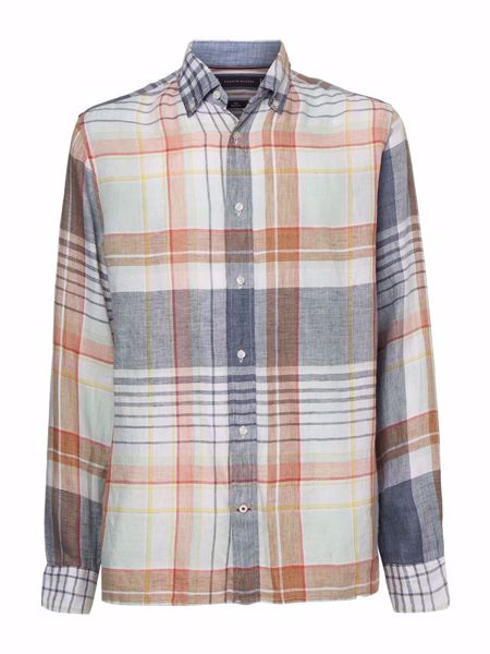 PIGMENT DYED LINEN CHK RF SHIRT