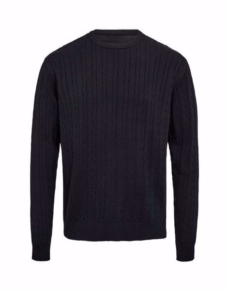 BLB CABLE O-NECK KNIT REGULAR FIT