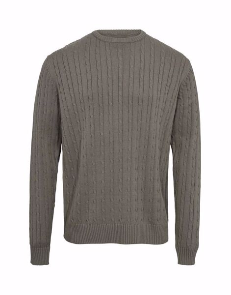BLB CABLE O-NECK KNIT REGULAR FIT
